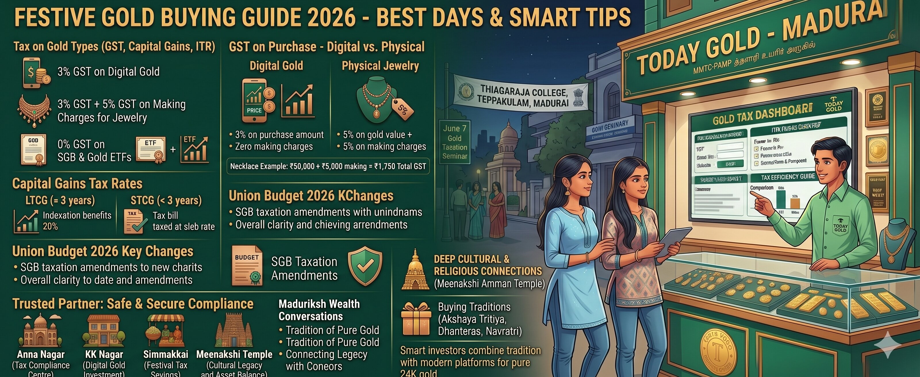 Festive Gold Buying Guide 2026 – Best Days to Buy Gold & Smart Investment Tips for Madurai Families